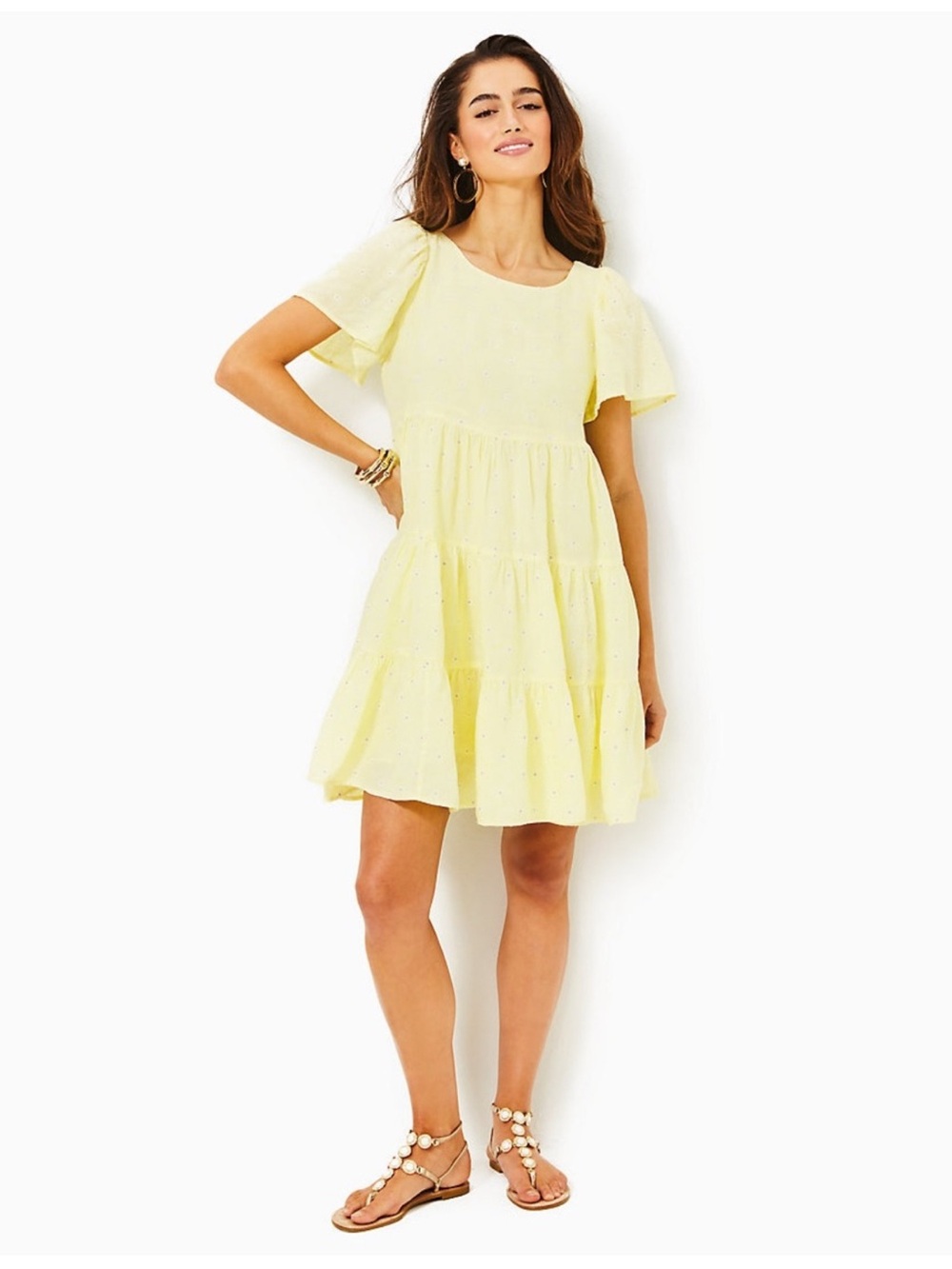 Lily Pulitzer Jocelyn Linen Dress in Butter Yellow